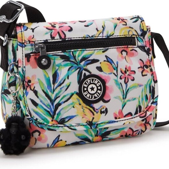 Versatile Floral Mini Bag for Women - Secure Zipper Closure & Organizing Pockets - Picture 4 of 7